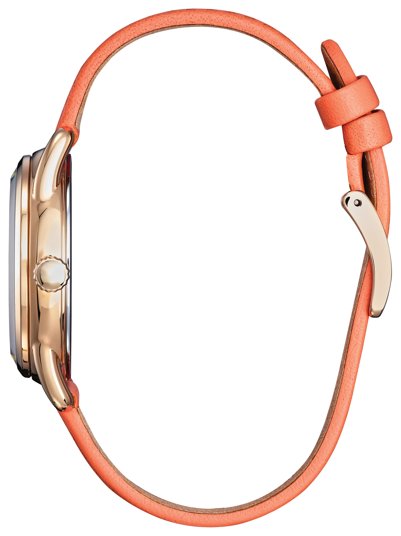 Gardening Minnie Silver-Tone Dial Leather Strap FE6087-04W | CITIZEN